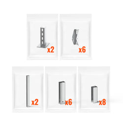 RICH SOLAR Solar Ground Mount | Fit Mage 200/Mega 220/Mega 250 | Adjustable, Easy-to-Install Brackets for 1-4 Panels