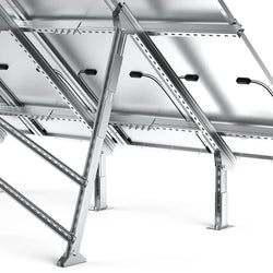 RICH SOLAR Solar Ground Mount | Fit MEGA 335 / MEGA 410 | Adjustable, Easy-to-Install Brackets for 1-4 Panels