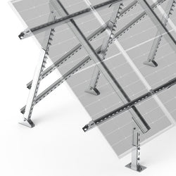RICH SOLAR Solar Ground Mount | Fit MEGA 335 / MEGA 410 | Adjustable, Easy-to-Install Brackets for 1-4 Panels