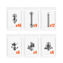 RICH SOLAR Solar Ground Mount | Fit MEGA 335 / MEGA 410 | Adjustable, Easy-to-Install Brackets for 1-4 Panels