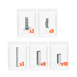 RICH SOLAR Solar Ground Mount | Fit MEGA 335 / MEGA 410 | Adjustable, Easy-to-Install Brackets for 1-4 Panels