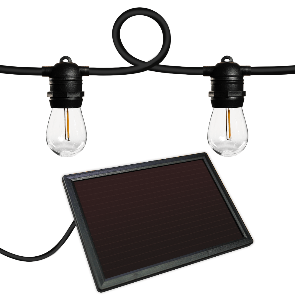 RICH SOLAR | Solar String Lights | 12 LED Solar Powered Bulbs on String Lights | Easy to Install Solar Motion Lights RICH SOLAR
