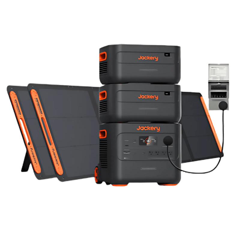 Jackery Solar Generator 2000 Plus Solar Generator Kits Jackery Solar Generator 4000 Kit (Explorer 2000 Plus +Battery Pack 2000 Plus + SolarSaga 200W x2) + Transfer Switch