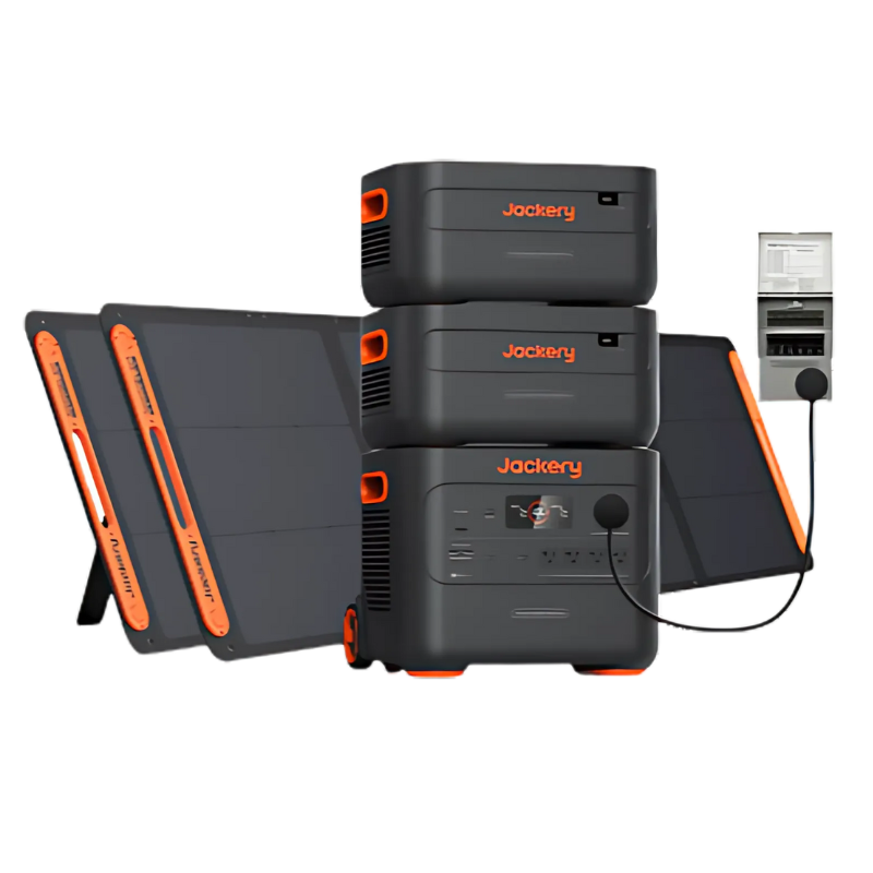 Jackery Solar Generator 2000 Plus Solar Generator Kits Jackery Solar Generator 4000 Kit (Explorer 2000 Plus +Battery Pack 2000 Plus + SolarSaga 200W x2) + Transfer Switch