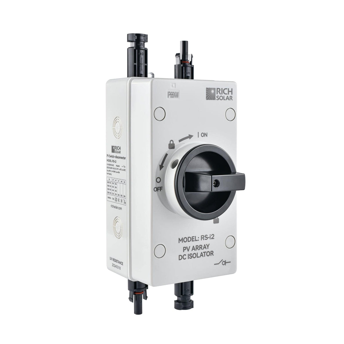 Solar DC Quick Disconnect Switch | 1500 Volt, Easy Install