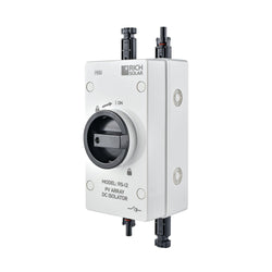 RICH SOLAR Solar PV DC Quick Disconnect Switch | Solar Array DC Quick Disconnect Switch | 1500 Volt 32 Amp | 2 Pole 1 String | Easy to Install RICH SOLAR