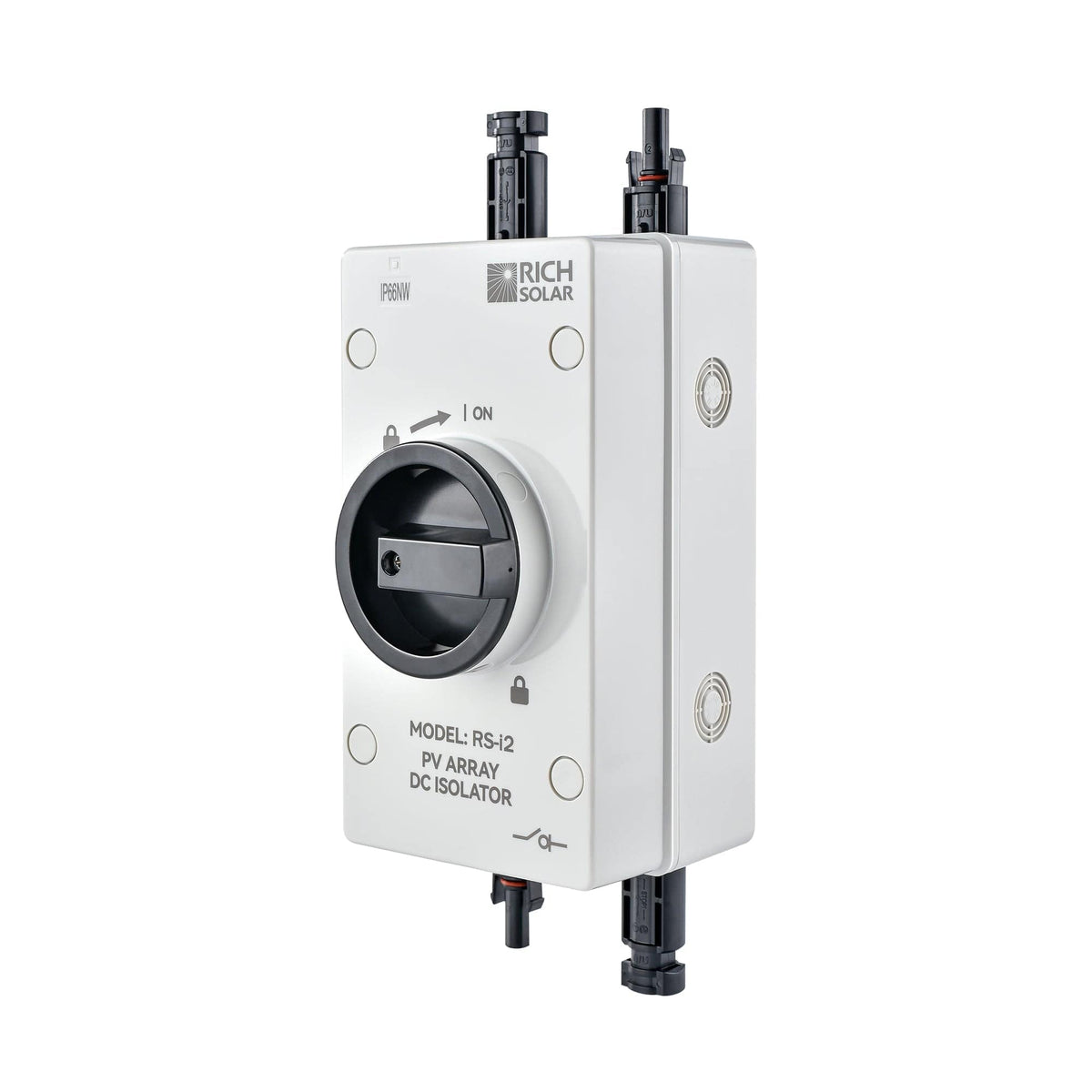 RICH SOLAR Solar PV DC Quick Disconnect Switch | Solar Array DC Quick Disconnect Switch | 1500 Volt 32 Amp | 2 Pole 1 String | Easy to Install RICH SOLAR