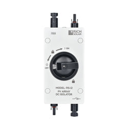 RICH SOLAR Solar PV DC Quick Disconnect Switch | Solar Array DC Quick Disconnect Switch | 1500 Volt 32 Amp | 2 Pole 1 String | Easy to Install RICH SOLAR