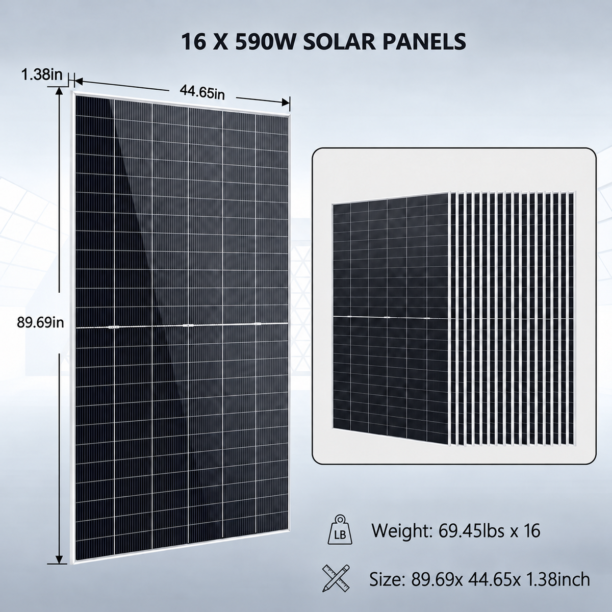 SunGold Power 12kW Off-Grid Solar Kit, 9.44kW Solar, 30.72kWh Battery