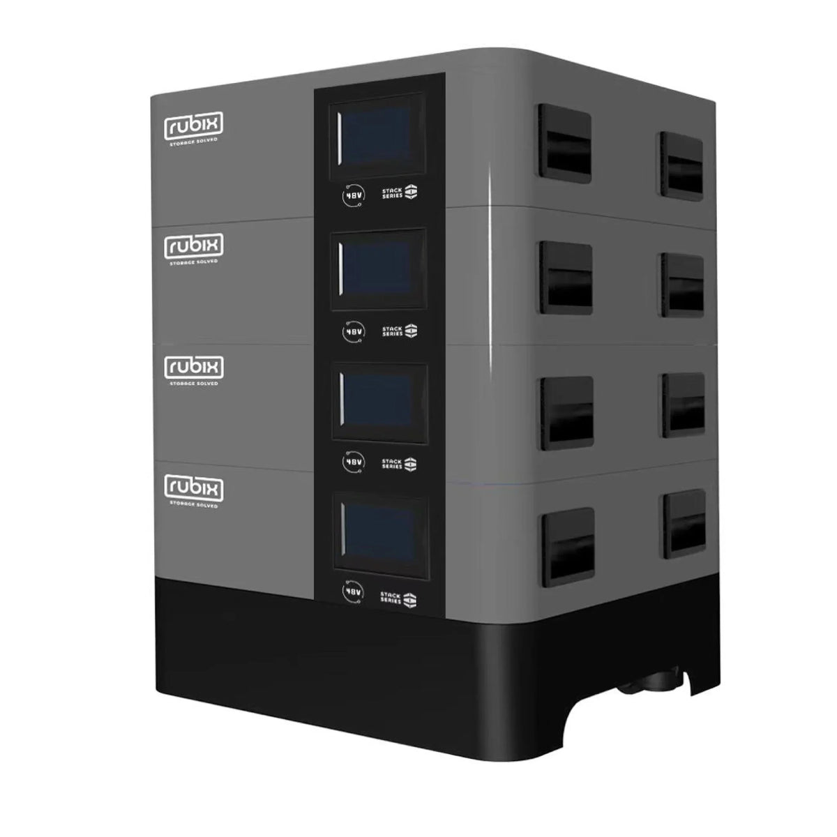 Rubix Battery 24 Volt 200 AH, Stack Series, Lithium Battery - Grey