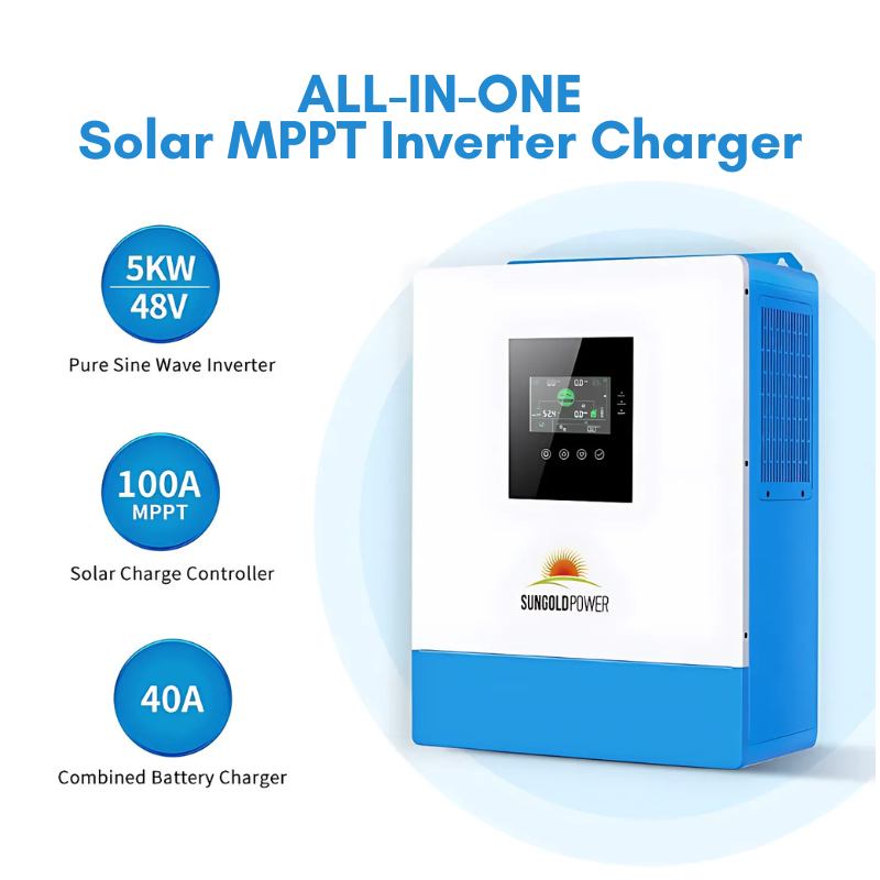 SunGold Power 10,000W 48V Solar Charger Inverter (2 Units Parallel) Hybrid Inverters SunGoldPower