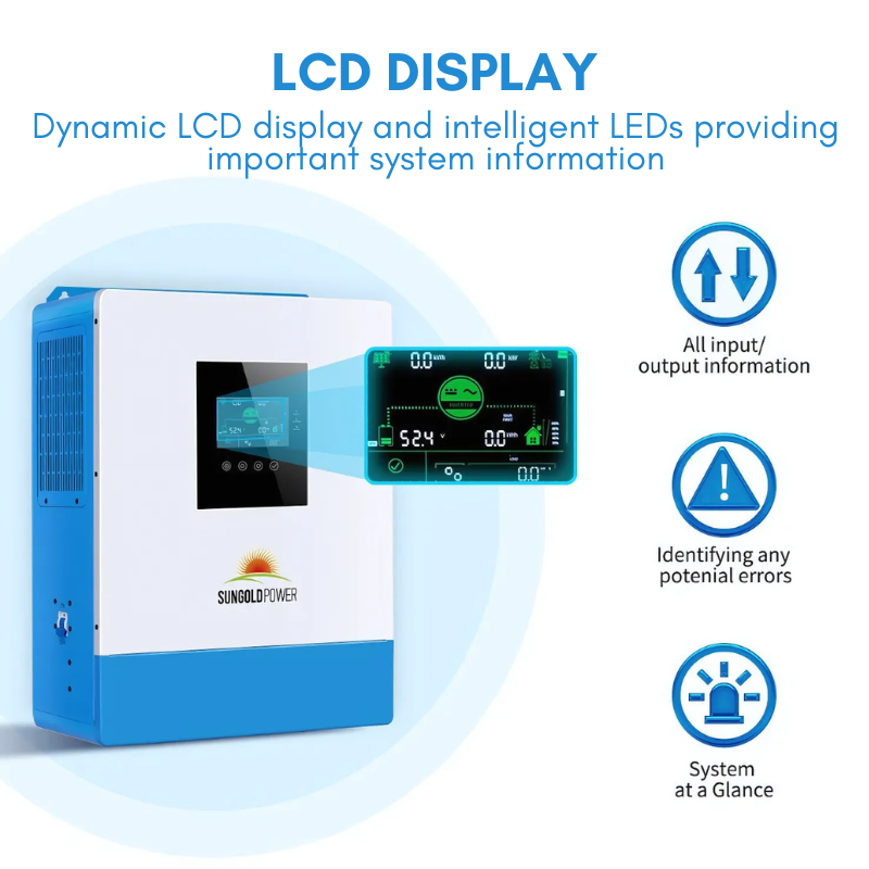 SunGold Power 10,000W 48V Solar Charger Inverter (2 Units Parallel) Hybrid Inverters SunGoldPower