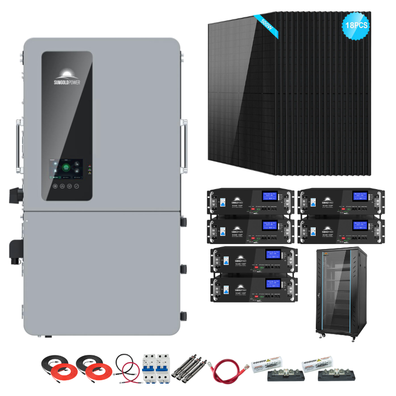 SunGold Power 12K Complete Hybrid Solar Kit | 9kW Solar | 20–32kWh Batteries