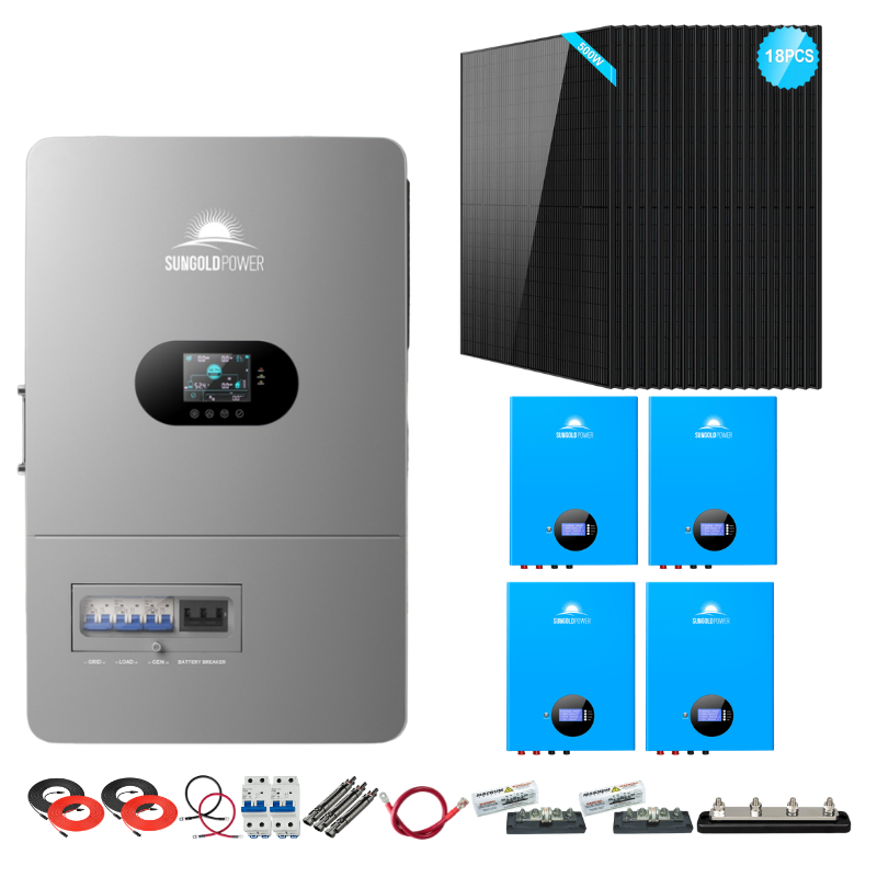 SunGold Power 12K Complete Off-Grid Solar Kit | 9kW Solar | 20–32kWh Batteries