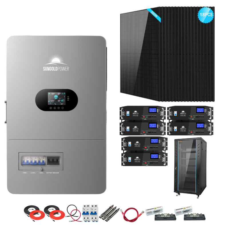 SunGold Power 12K Complete Off-Grid Solar Kit | 9kW Solar | 20–32kWh Batteries