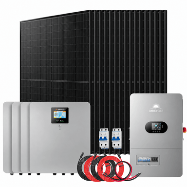 SunGold Power 12kW Off-Grid Solar Kit, 7.2kW Solar, 20.48kWh Battery | 120/240V Solar Kits SunGoldPower