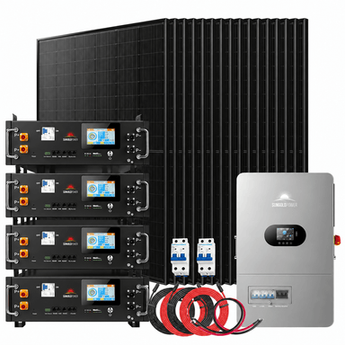 SunGold Power 12kW Off-Grid Solar Kit, 7.2kW Solar, 20.48kWh Battery | 120/240V Solar Kits SunGoldPower