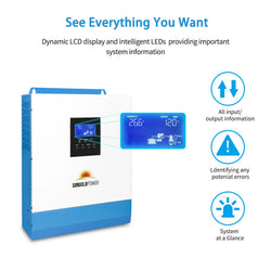 Sungold Power 3000W 24V Solar Inverter Charger [PV120-450V / MPPT120-400V]