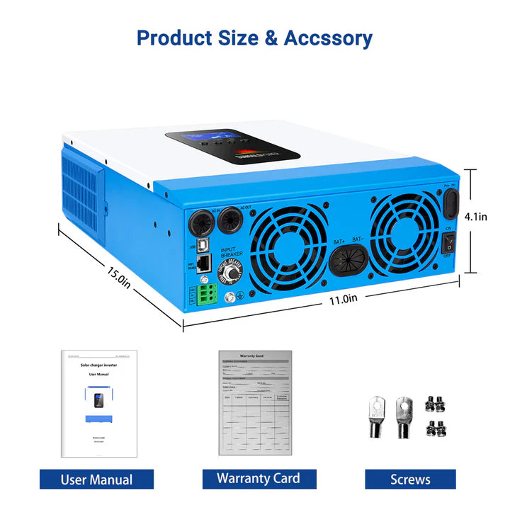 Sungold Power 3000W 24V Solar Inverter Charger [PV30-108V / MPPT30-90V]
