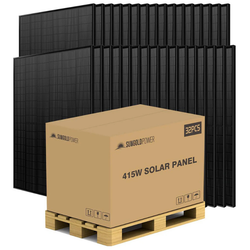 SunGold Power 415W Mono Black PERC Solar Panel – Full Pallet (32 Panels)