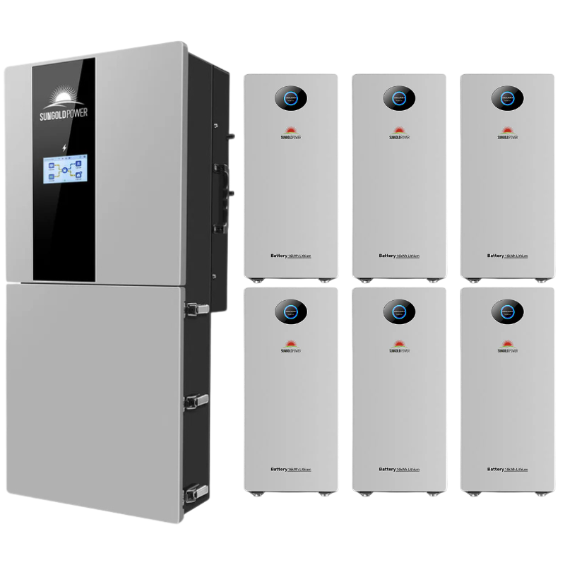 Sungold Power 11.4kW 48V Split Phase Hybrid Solar Inverter + PowerMax 51.2V 314AH Outdoor Energy Storage Battery