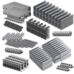 Tamarack Flush Mount (FM) System | 6 / 12 / 18 / 24 x 300-400W Solar Panels Racking Tamarack 18 Panel Kit