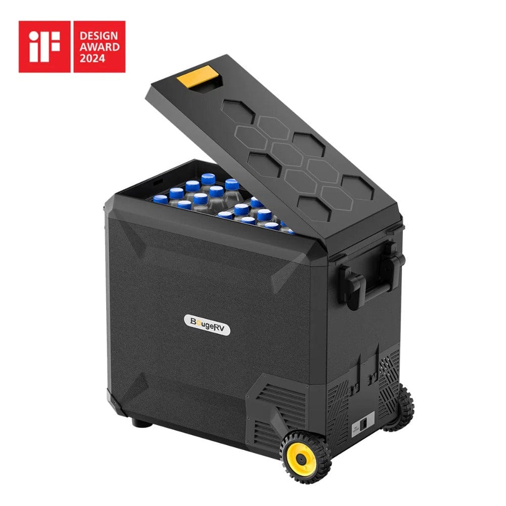 BougeRV ASPEN 50 PRO 53QT Dual Zone Wheeled 12V Portable Refrigerator Coolers BougeRV