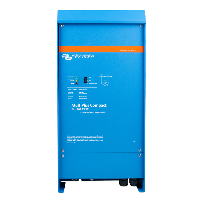 Victron Energy 2000 Watt 24 VDC - 120 VAC (Multi-Plus Compact) VE. Bus, Pure Sine Wave Inverter/Charger