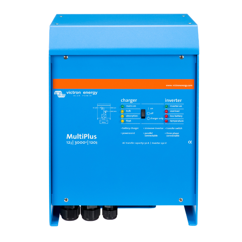 Victron Energy 3000 Watt 12 VDC - 120 VAC (Multi-Plus) VE.Bus (UL) Pure Sine Wave Inverter/Charger