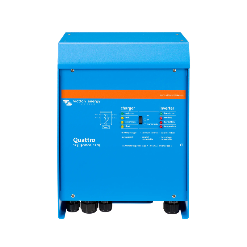 Victron Energy Quattro 12/3000/120-50/50 230V Inverter/Charger