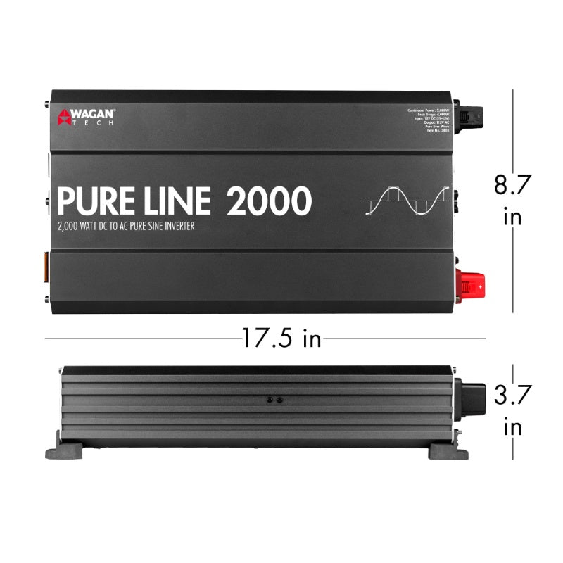 Wagan Tech Pure Line 2000W PSW Inverter Measurements