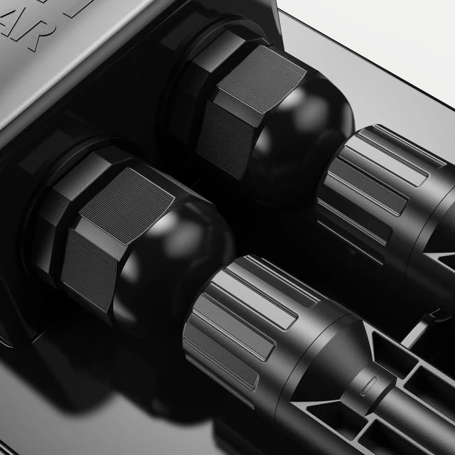 Rich Solar Cable Entry Plate | IP68 Waterproof Polypropylene Housing with UL 10AWG Wires and Solar Connectors | Easy to Install