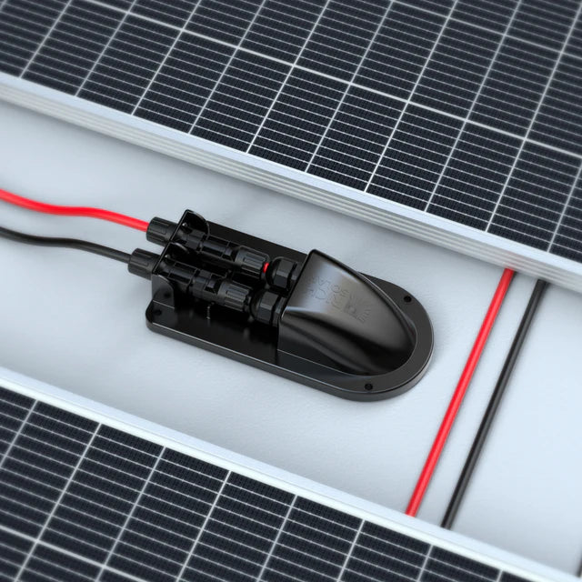 Rich Solar Cable Entry Plate | IP68 Waterproof Polypropylene Housing with UL 10AWG Wires and Solar Connectors | Easy to Install