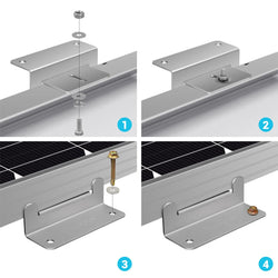 Renogy Solar Panel Mounting Z Brackets Solar Panel Mounts Renogy