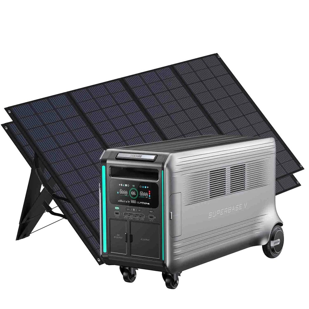 Zendure SuperBase V Solar Generator With Two 400W Solar Panels