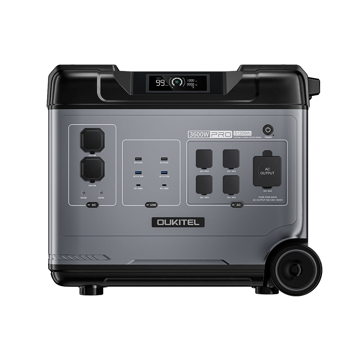 EENOUR P5000 PRO 5120Wh ポータブルバッテリー 大容量 OUKITEL P5000 Pro Portable Power Station 5120Wh/3600W