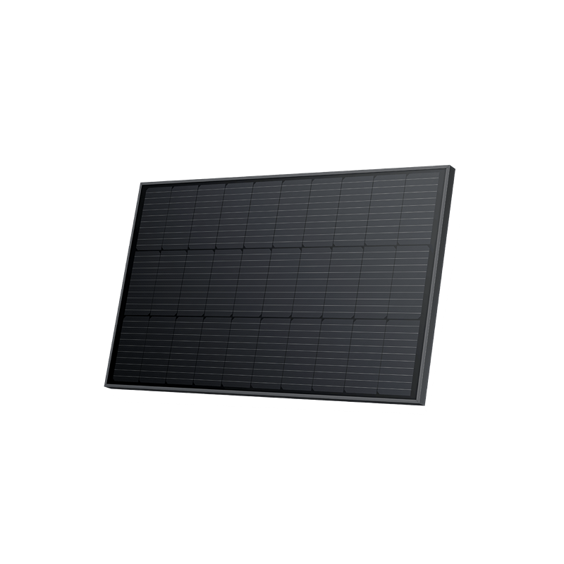 EcoFlow 100W Rigid Solar Panel Side