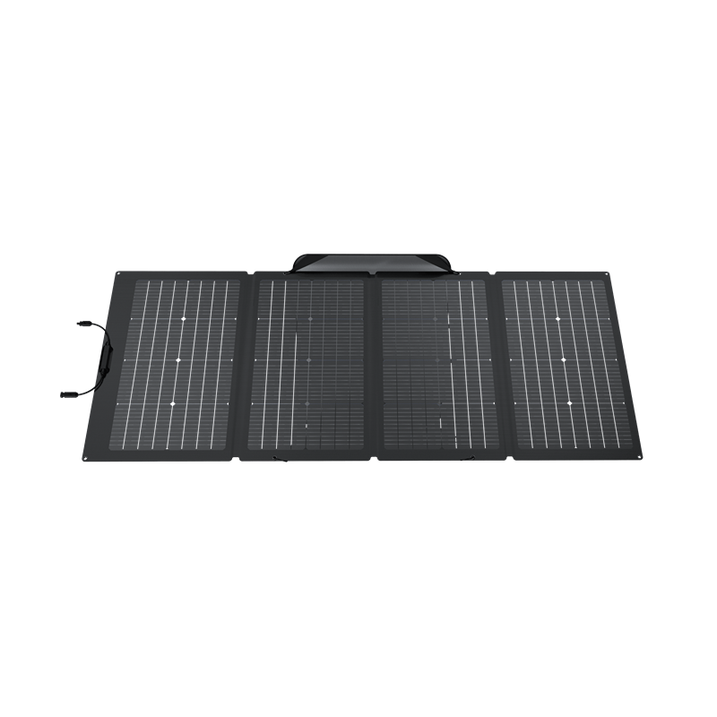 EcoFlow 220W Bifacial Portable Solar Panel Top View
