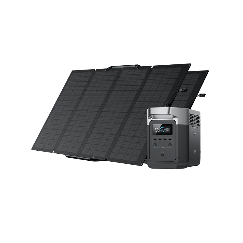 EcoFlow DELTA 1300 Portable Power Station Solar Generator + 2x 160W Solar Panel