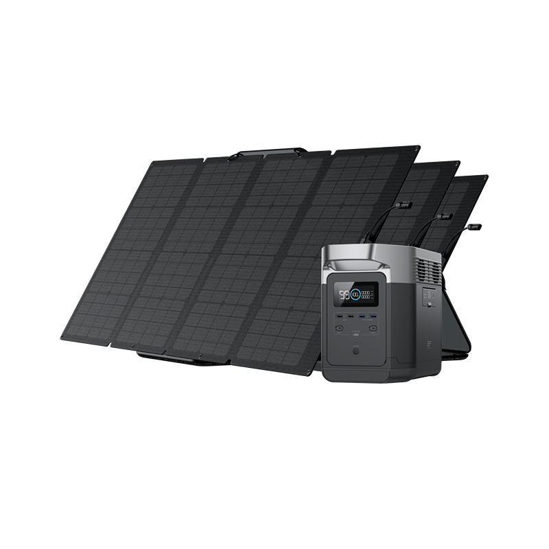 EcoFlow DELTA 1300 Portable Power Station Solar Generator + 3x 160W Solar Panel