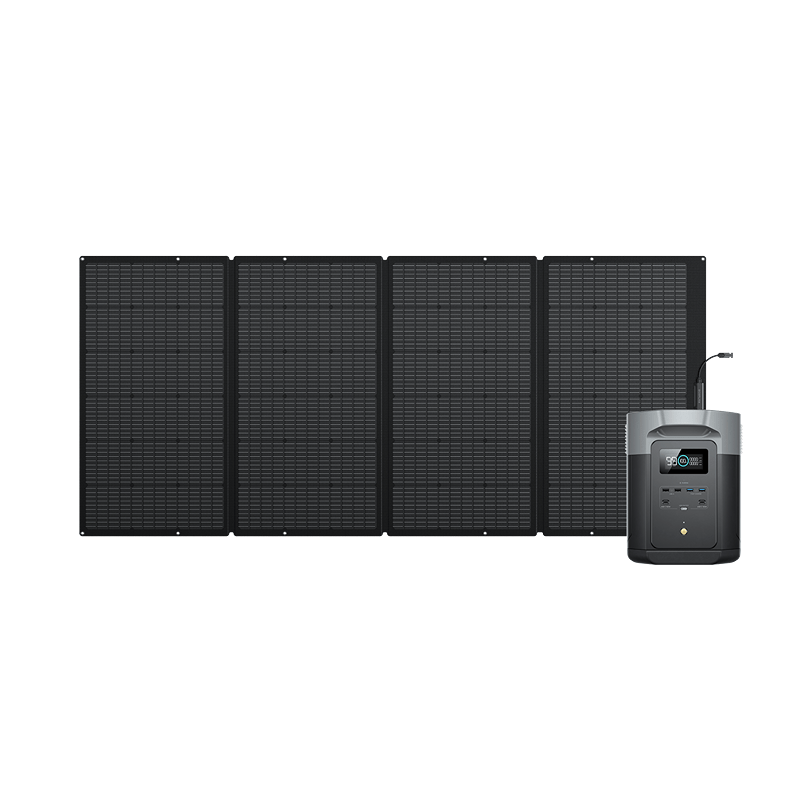 EcoFlow DELTA 2 Max Portable Power Station & Kits Solar Generator Kits EcoFlow EcoFlow DELTA 2 Max + 400W Solar Panel