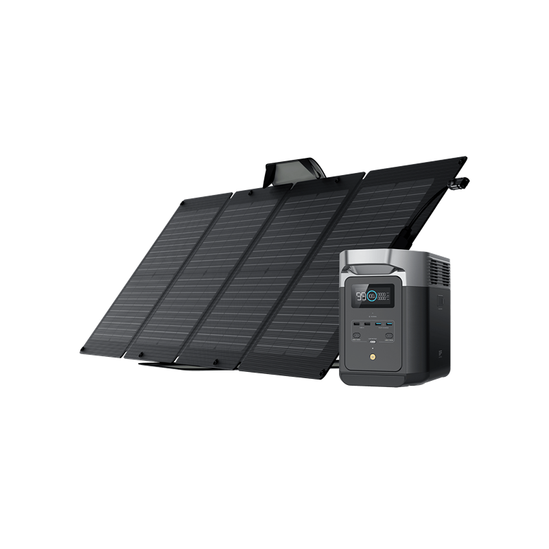 EcoFlow DELTA 2 Portable Power Station Solar Generator + 1x 110W Solar Panel
