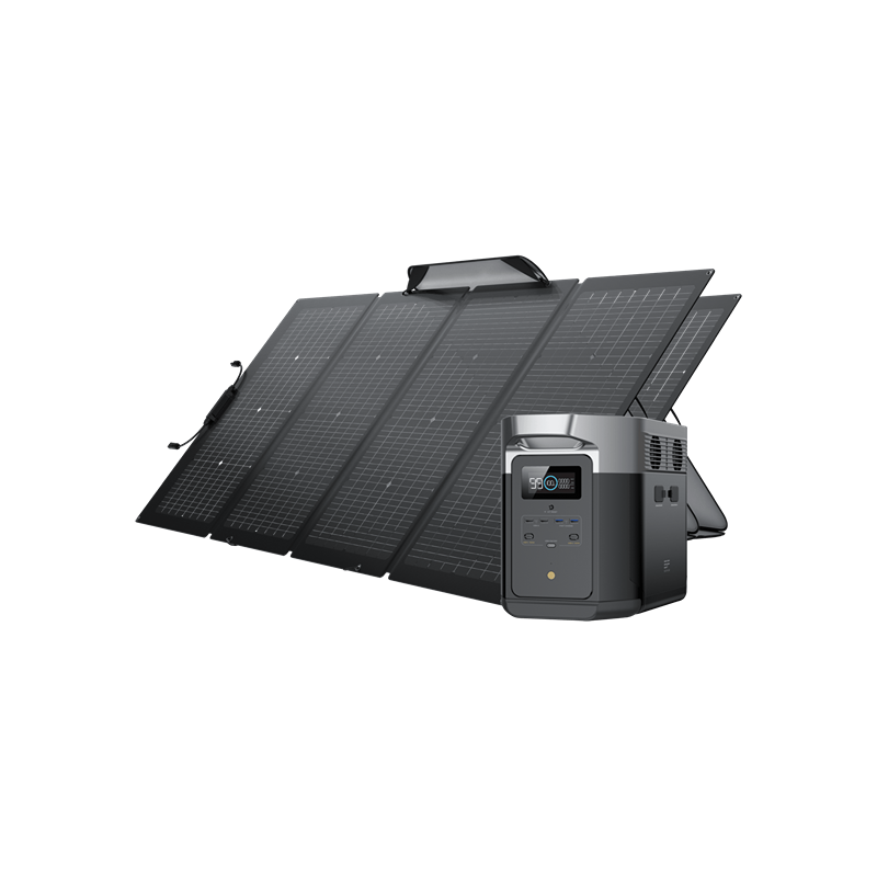 EcoFlow DELTA Max 1600 Power Station Solar Generator + 2x 220W Solar Panel