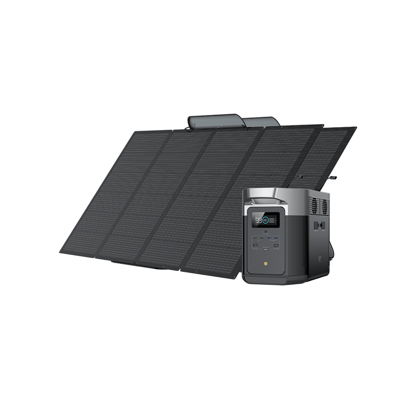 EcoFlow DELTA Max 1600 Power Station Solar Generator + 2x 400W Solar Panel