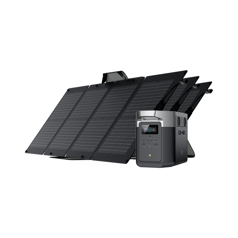 EcoFlow DELTA Max 1600 Power Station Solar Generator + 3x 110W Solar Panel