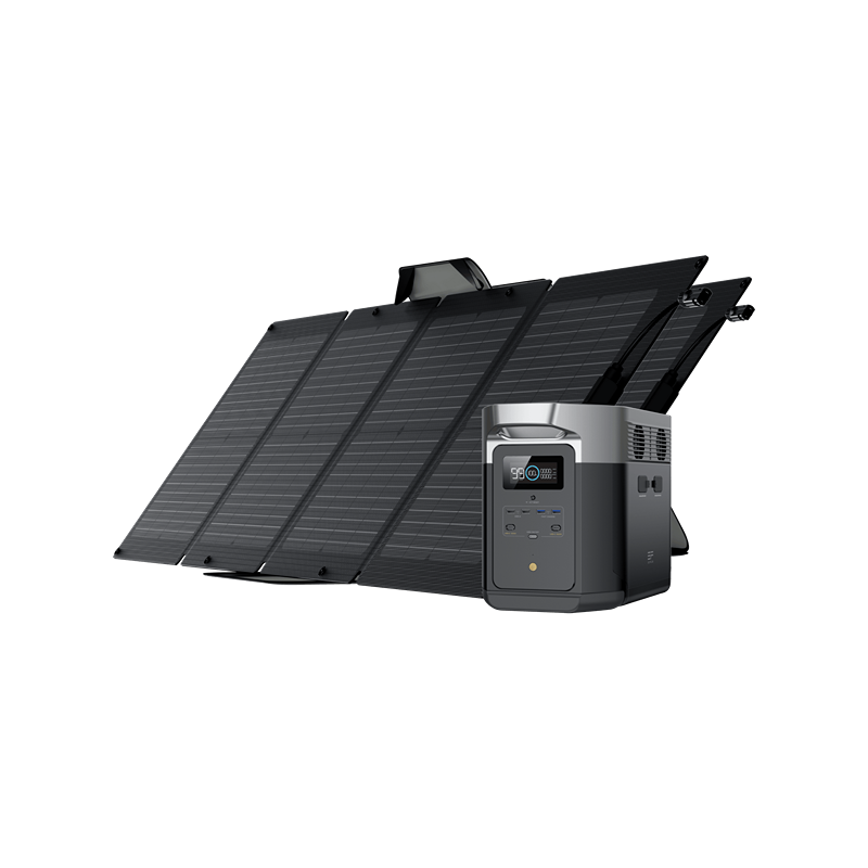 EcoFlow DELTA Max 2000 Power Station Solar Generator + 2x 110W Solar Panel