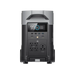 Front view of the EcoFlow Delta Pro featuring its display panel. The image highlights the digital display screen which shows the power status, battery level, and other operational information.