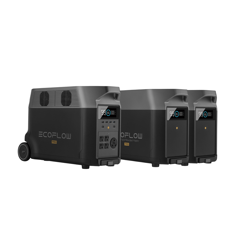 EcoFlow DELTA Pro Portable Power Station & Solar Kits Solar Generator Kits EcoFlow EcoFlow DELTA Pro + 2 x Extra Battery