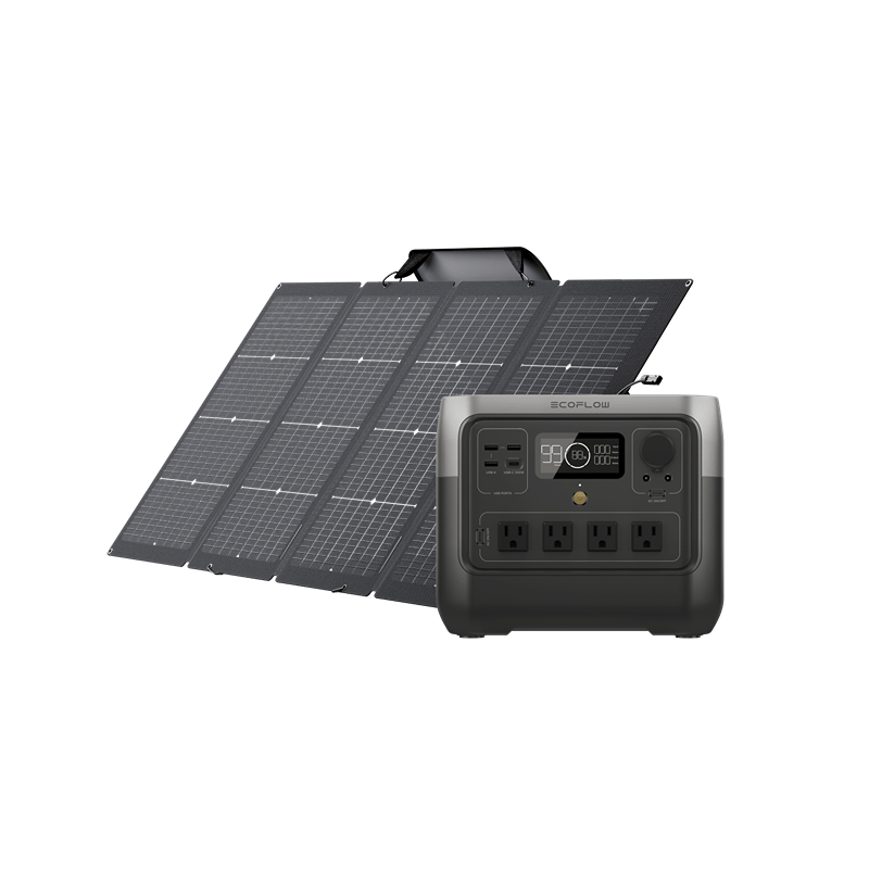 EcoFlow RIVER 2 Pro Portable Power Station Solar Generator Kits EcoFlow EcoFlow RIVER 2 Pro + 1*220W Portable Solar Panel
