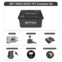 Epoch 48V 105Ah LiFePO4 Golf Cart Battery Set | 3500 Cycle | IP67 Rating | BMS Battery Epoch Batteries